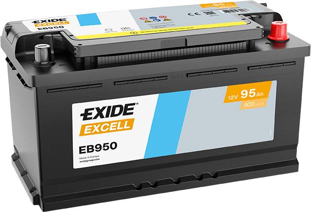 Exide EB950 Excell 12V 95Ah 800A Autobatterie