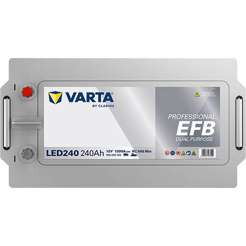 Varta LED240 Professional EFB 12V 240Ah 1200A Wohnmobilbatterie