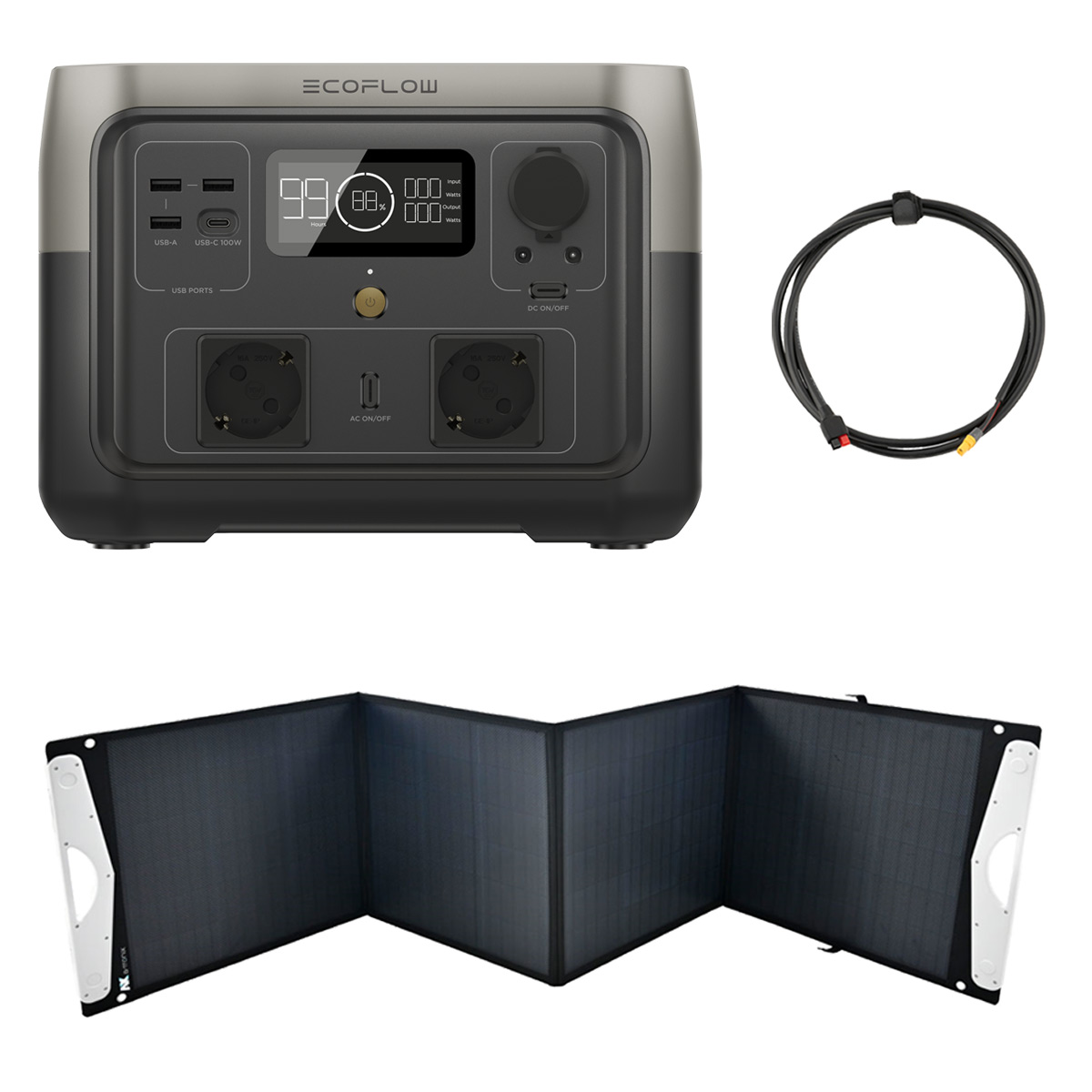 EcoFlow River 2 MAX 512Wh Powerstation mit 200W Solarpanel EcoFlow River 2 MAX 512Wh Powerstation mit 200W Solarpanel