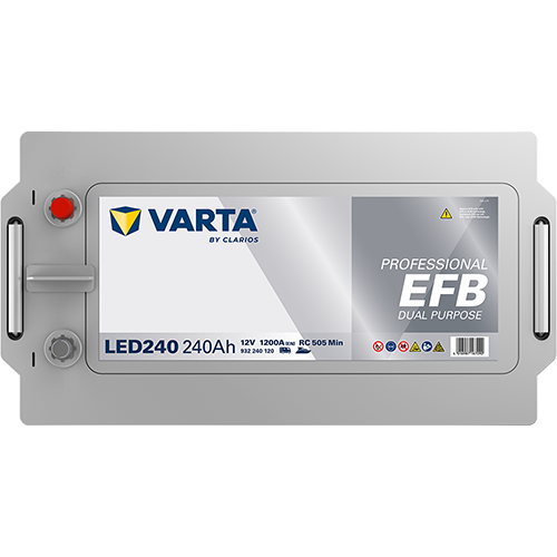 Varta LED240 Professional EFB 12V 240Ah 1200A Wohnmobilbatterie