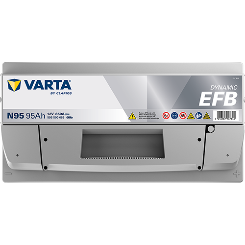 VARTA N95 Blue Dynamic EFB 12V 95Ah 850A Autobatterie Start-Stop 595 500 085
