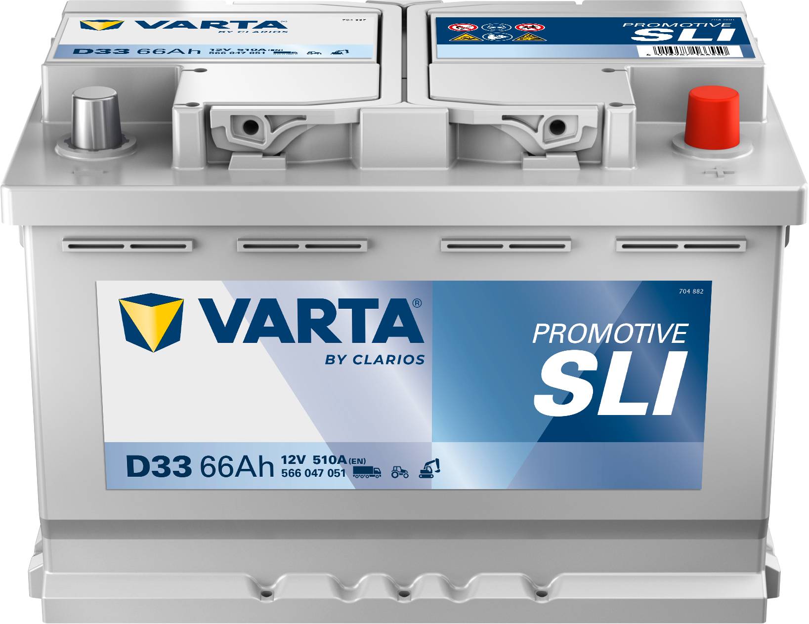 VARTA D33 ProMotive Heavy Duty 12V 66Ah 510A LKW Batterie 566 047 051