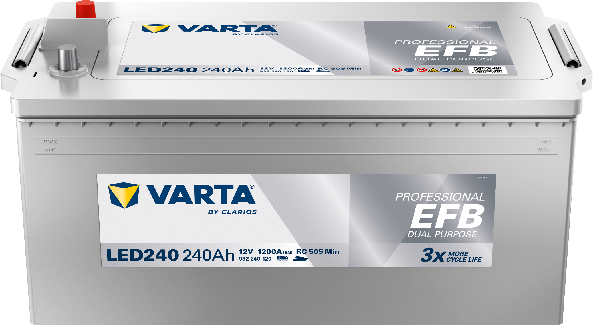 Varta LED240 Professional EFB 12V 240Ah 1200A Wohnmobilbatterie