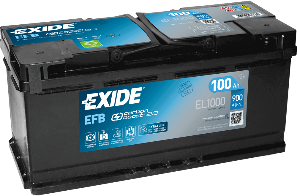 Exide EL1000 Start-Stop EFB 12V 100Ah 900A Autobatterie Exide EL1000 Start-Stop EFB 12V 100Ah 900A Autobatterie