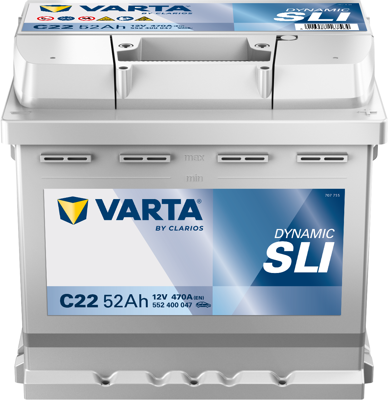 VARTA C22 Blue Dynamic 12V 52Ah 470A Autobatterie 552 400 047