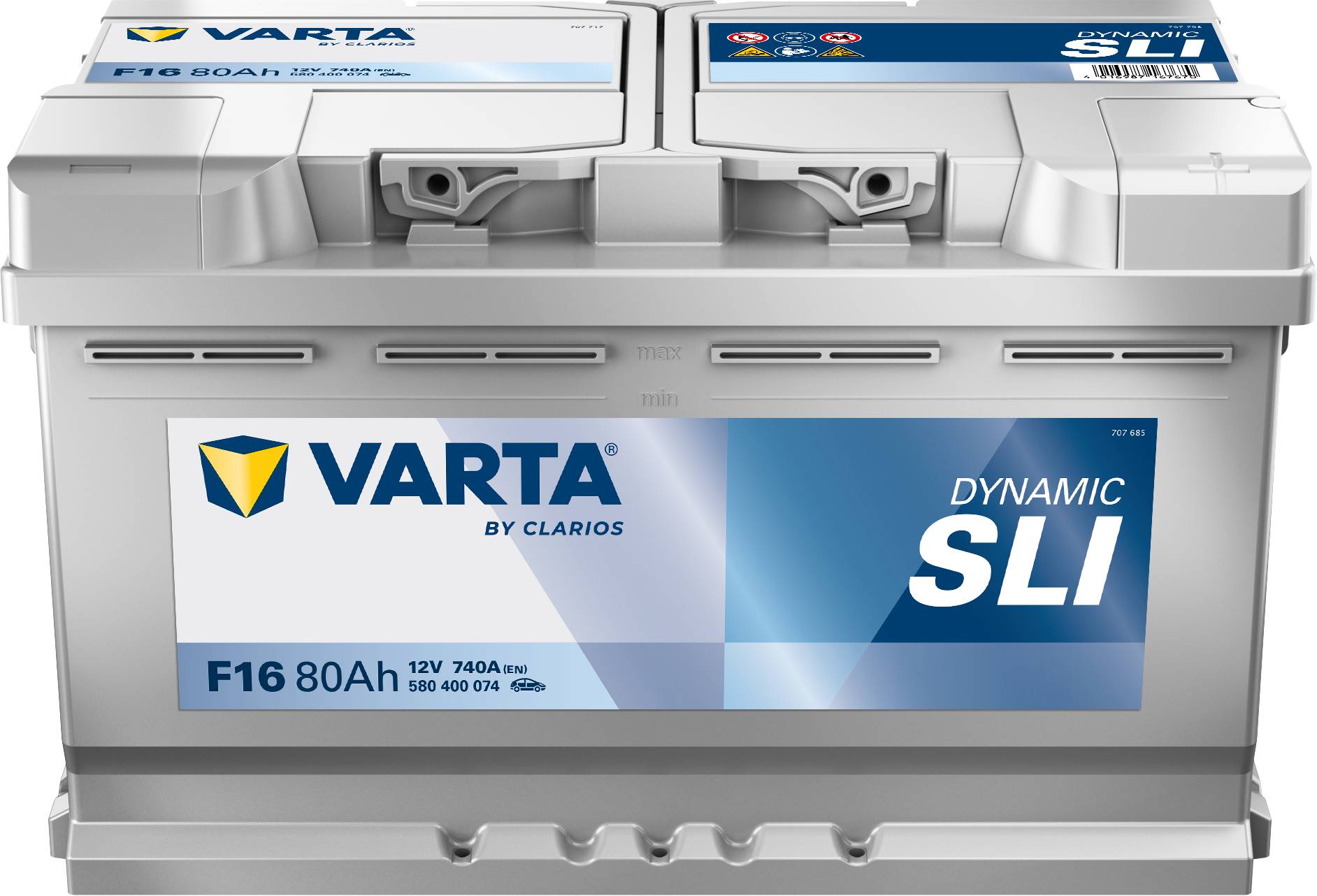 VARTA F16 Blue Dynamic 12V 80Ah 740A Autobatterie 580 400 074 VARTA F16 Blue Dynamic 12V 80Ah 740A Autobatterie 580 400 074