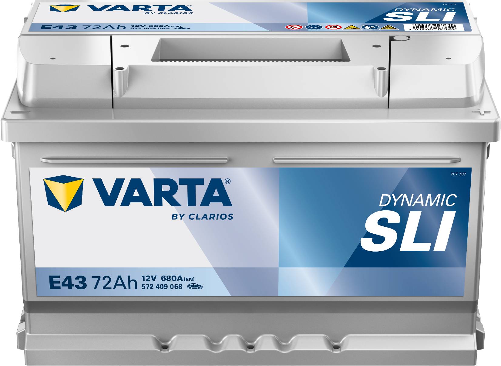 VARTA E43 Blue Dynamic 12V 72Ah 680A Autobatterie 572 409 068