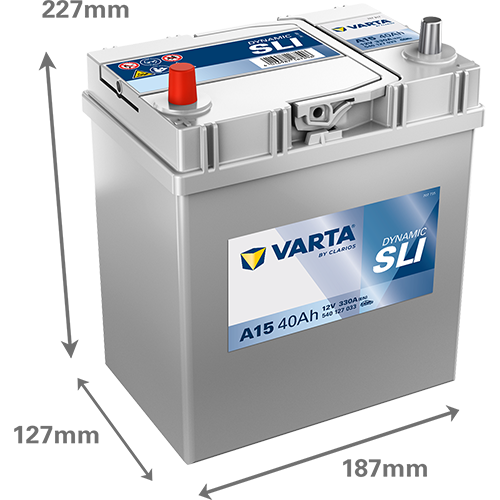 VARTA A15 Blue Dynamic 12V 40Ah 330A Autobatterie 540 127 033
