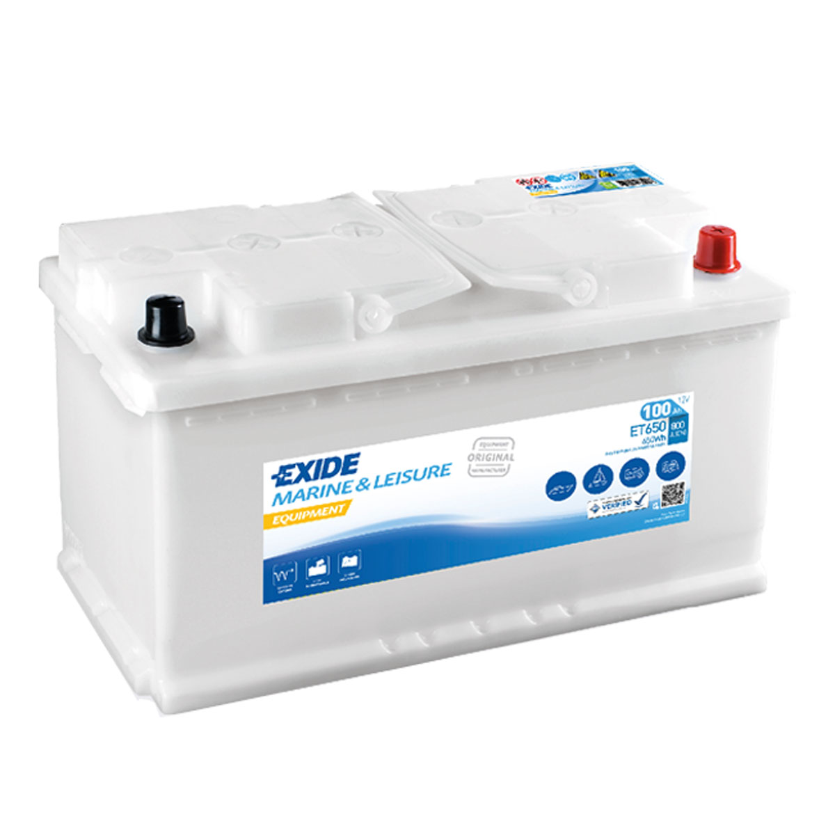 Exide ET650 Equipment 12V 100Ah Semitraktion Versorgungsbatterie