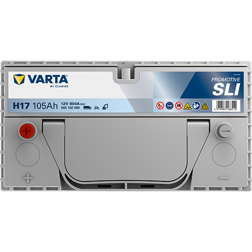 VARTA H17 ProMotive Heavy Duty 12V 105Ah 800A LKW-Batterie 605 102 080