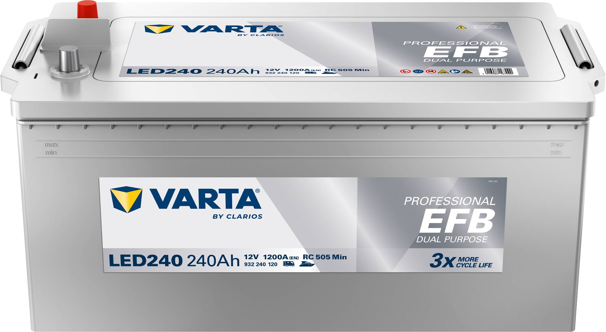 Varta LED240 Professional EFB 12V 240Ah 1200A Wohnmobilbatterie