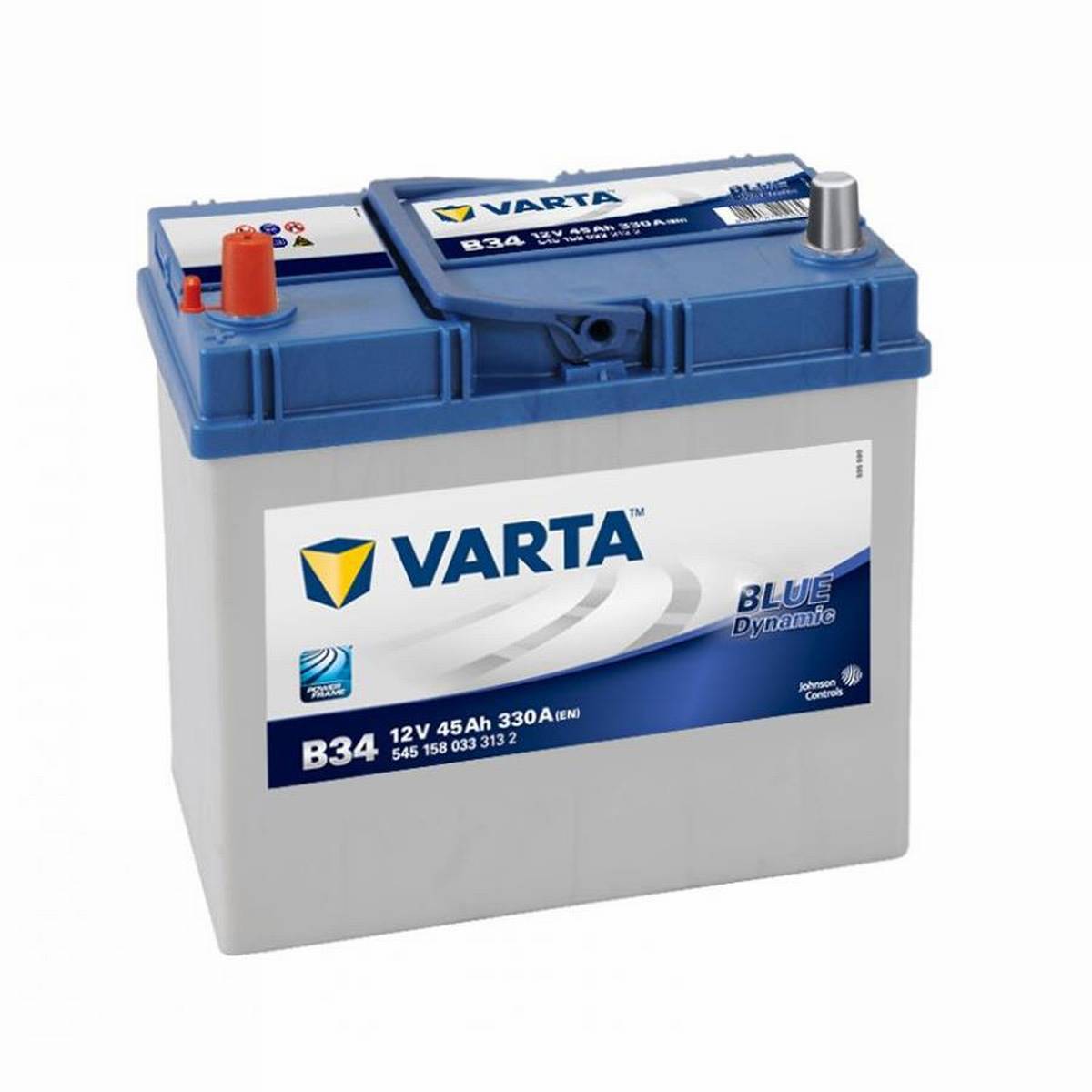 VARTA B34 Blue Dynamic 12V 45Ah 330A Autobatterie 545 158 033