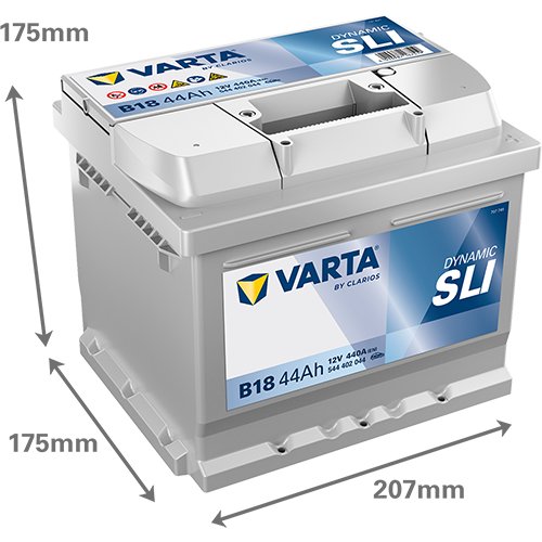 VARTA B18 Blue Dynamic 12V 44Ah 440A Autobatterie 544 402 044