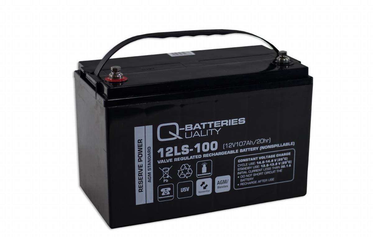 Ersatzakku für Panasonic LC-XB12100P 12V 107Ah AGM Batterie 