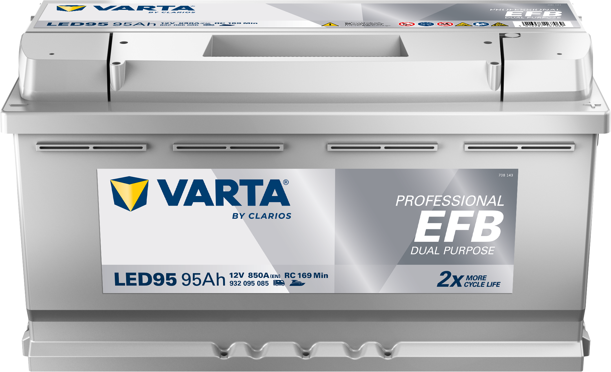 Varta LED95 Professional EFB 12V 95Ah 850A Wohnmobilbatterie