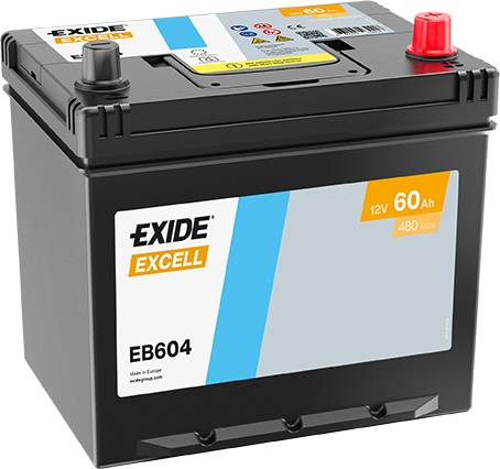 Exide EB604 Excell 12V 60Ah 480A Autobatterie