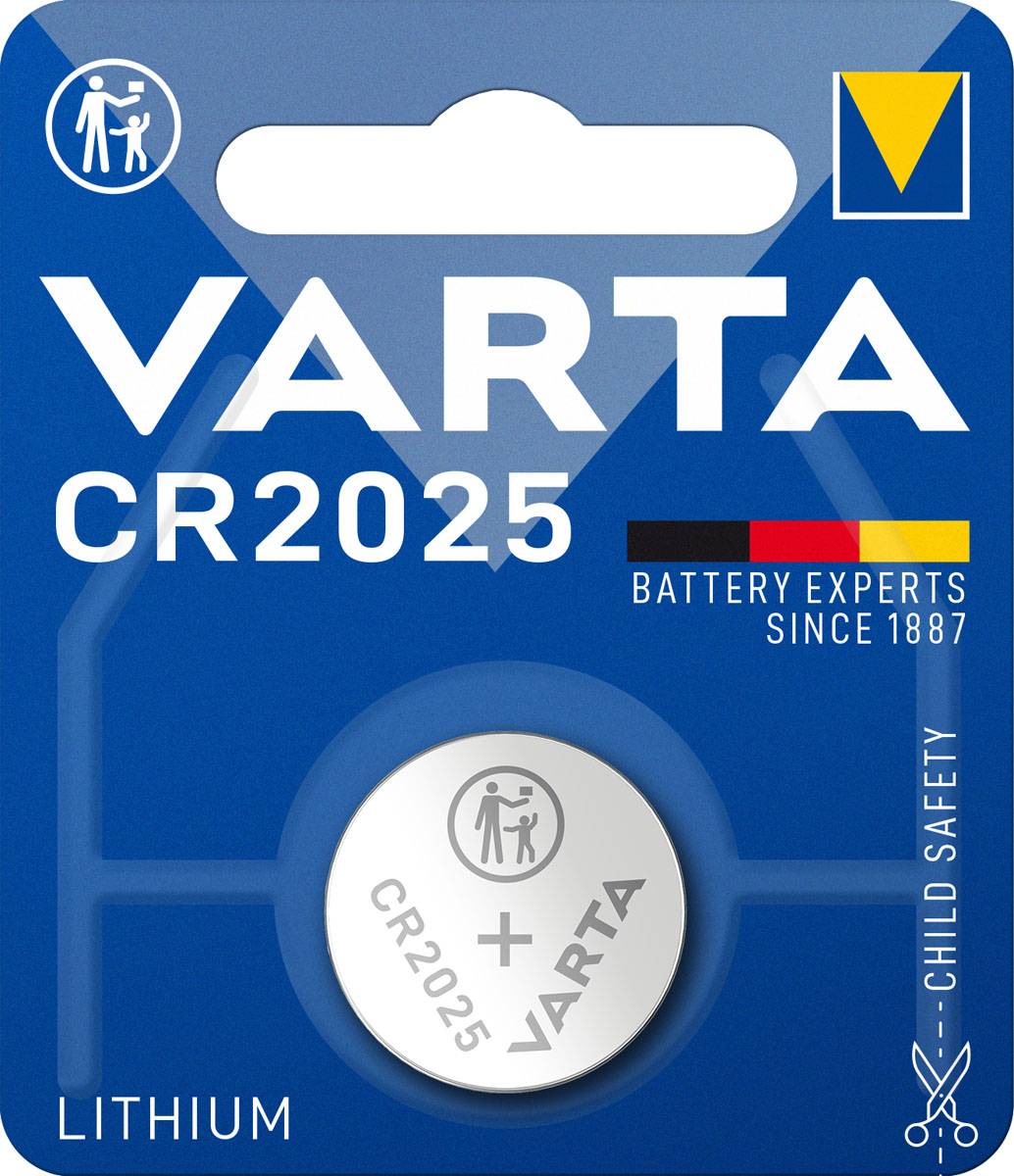 Varta CR2025 Knopfzelle für Autoschlüssel (1er Blister) Varta CR2025 Knopfzelle für Autoschlüssel (1er Blister)