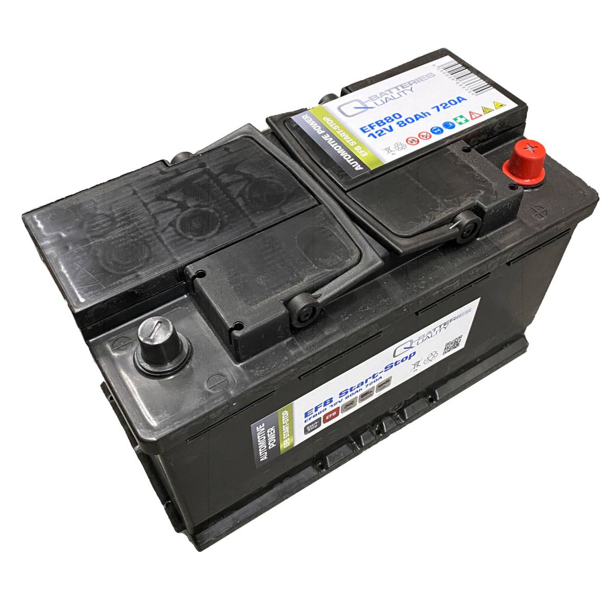 Q-Batteries Start-Stop EFB Autobatterie EFB80 12V 80Ah 720A
