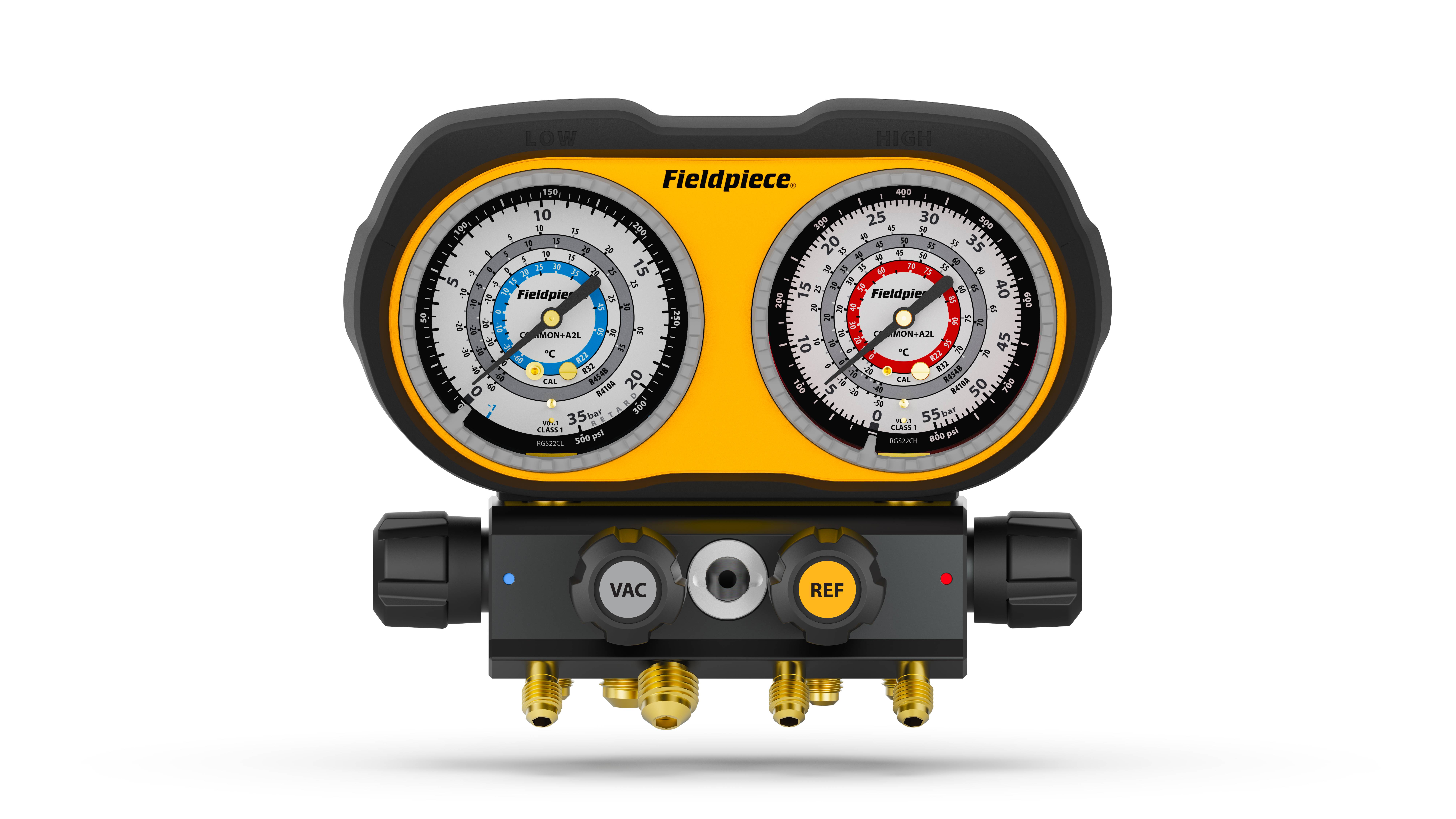 Fieldpiece Analogue Manifold, 3 Port, Refrig, Celsius Fieldpiece ...