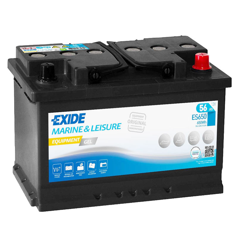 Exide ES650 Equipment Gel 12V 56Ah G60 Versorgungsbatterie