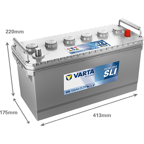 VARTA H5 ProMotive Heavy Duty 12V 100Ah 600A LKW Batterie 600 047 060