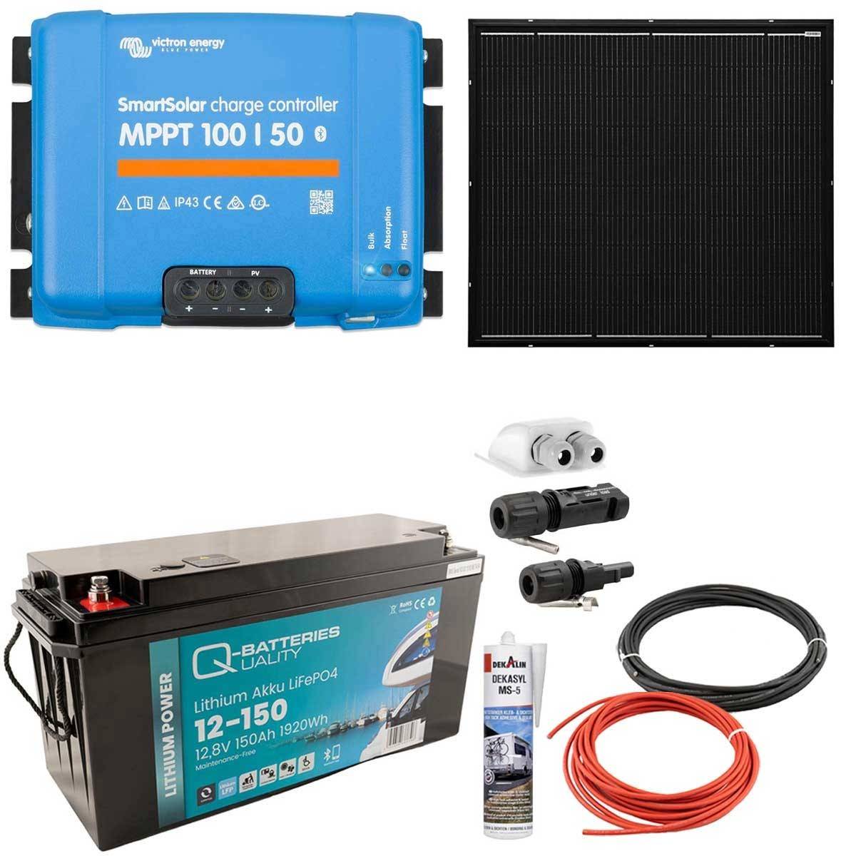 a-TroniX Solaranlage Wohnmobil 440W mit 150Ah Lithium Batterie und Victron MPPT Laderegler a-TroniX Solaranlage Wohnmobil 440W mit 150Ah Lithium Batterie und Victron MPPT Laderegler