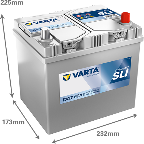 VARTA D47 Blue Dynamic 12V 60Ah 540A Autobatterie 560 410 054