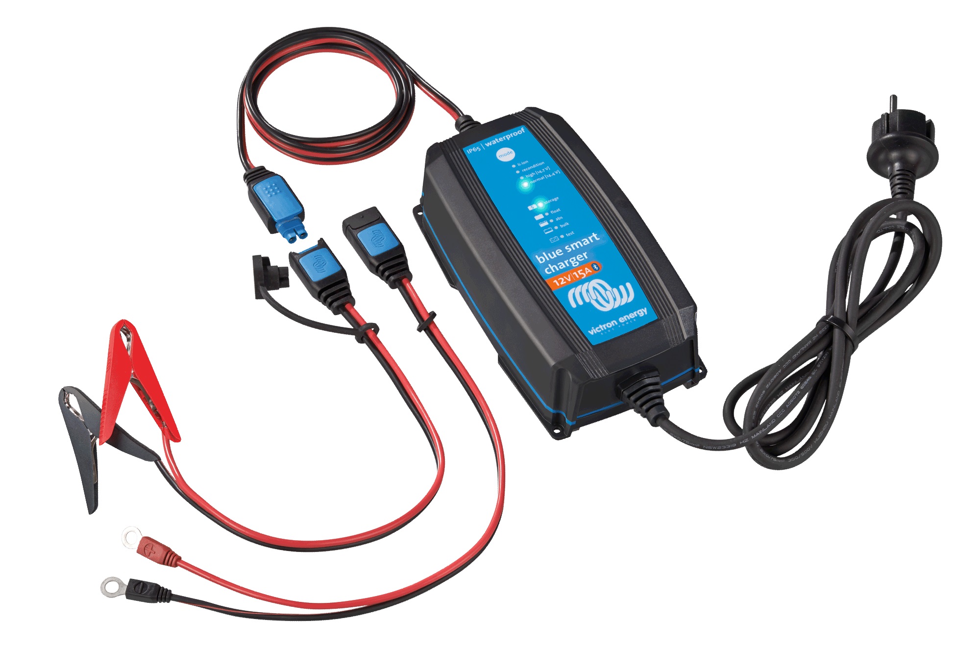 Victron Blue Smart IP65 12/15 Bluetooth Ladegerät 12V 15A für Blei und Lithium Akkus Victron Blue Smart IP65 12/15 Bluetooth Ladegerät 12V 15A für Blei und Lithium Akkus
