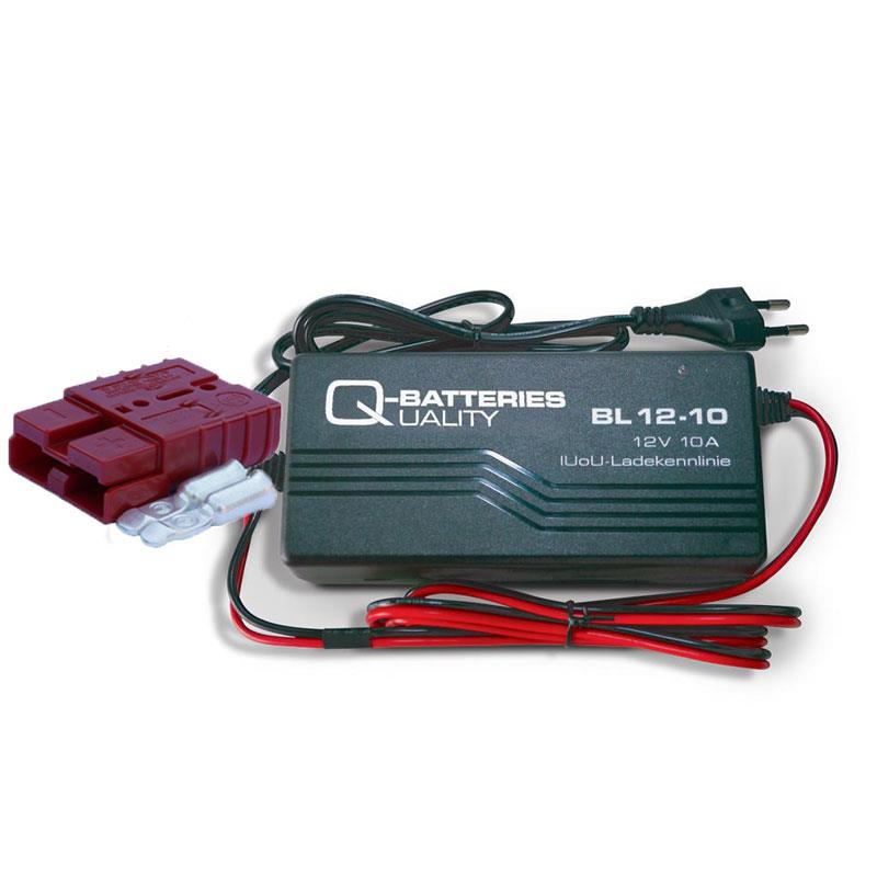 Q-Batteries BL 12-10 mit  Anderson Flachstecker SB 50A rot, 24V, 16mm² (oder ähnlich Anderson)