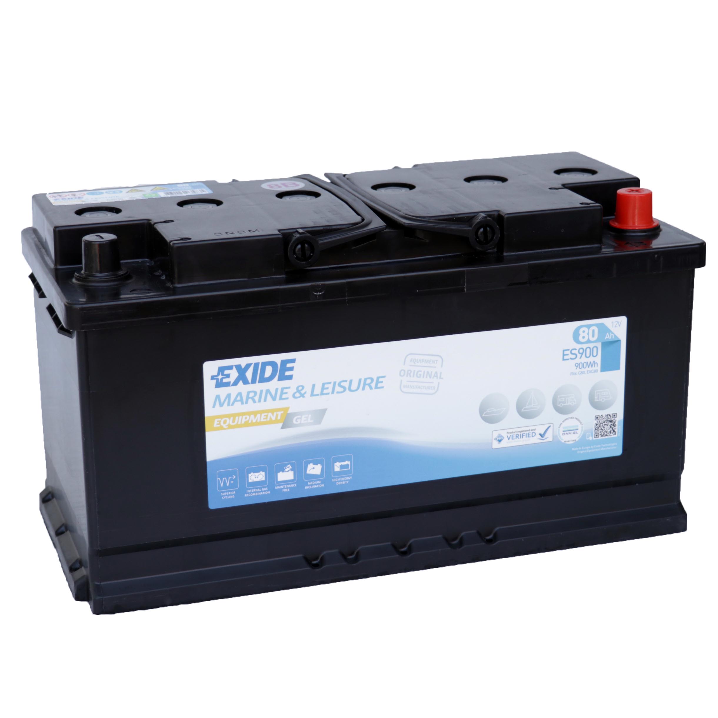 Exide ES900 Equipment Gel 12V 80Ah 900Wh Versorgungsbatterie Exide ES900 Equipment Gel 12V 80Ah 900Wh Versorgungsbatterie