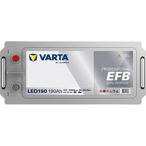 Varta LED190 Professional EFB 12V 190Ah 1050A Wohnmobilbatterie