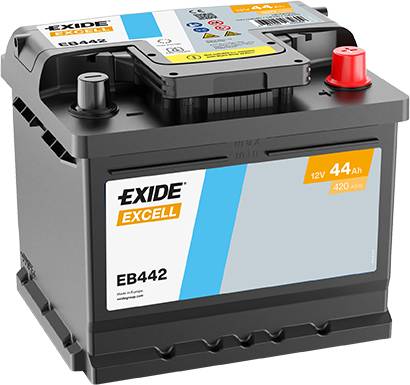 Exide EB442 Excell 12V 44Ah 420A Autobatterie