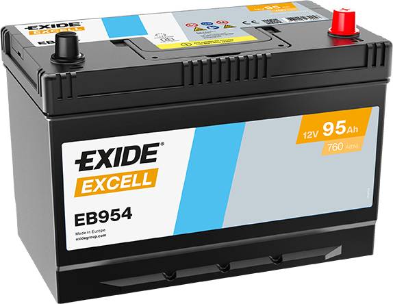 Exide EB954 Excell 12V 95Ah 760A Autobatterie