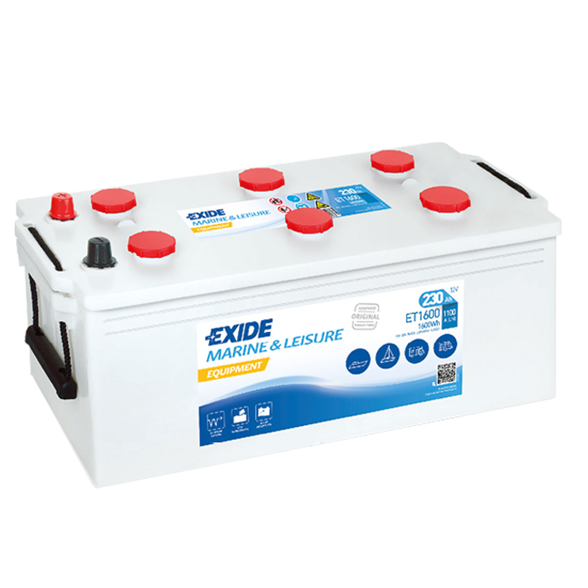Exide ET1600 Equipment 12V 230Ah Semitraktion Versorgungsbatterie