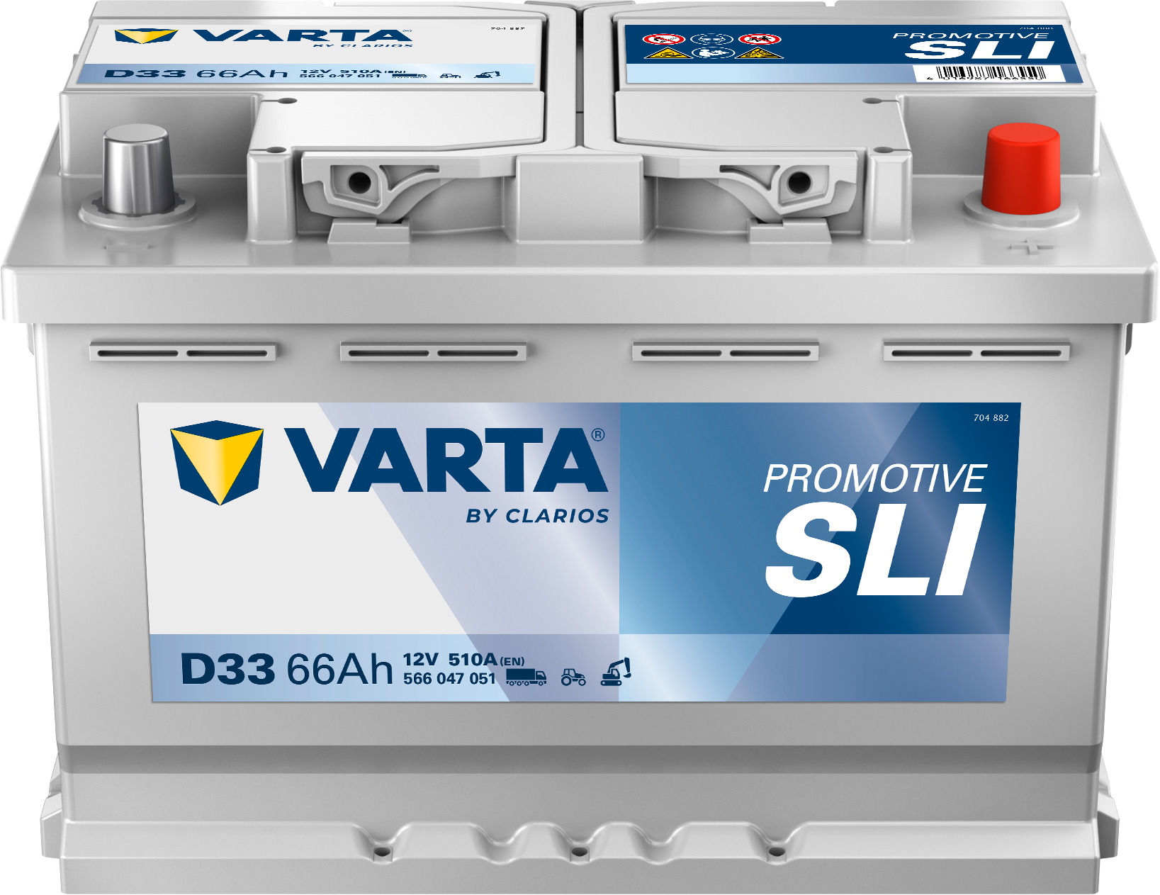 VARTA D33 ProMotive Heavy Duty 12V 66Ah 510A LKW Batterie 566 047 051