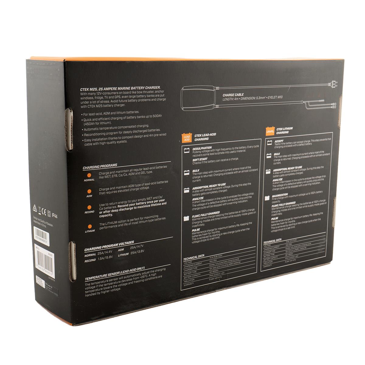 CTEK M25 EU Batterie Ladegerät 12V 25A Blei- und Lithium Batterien