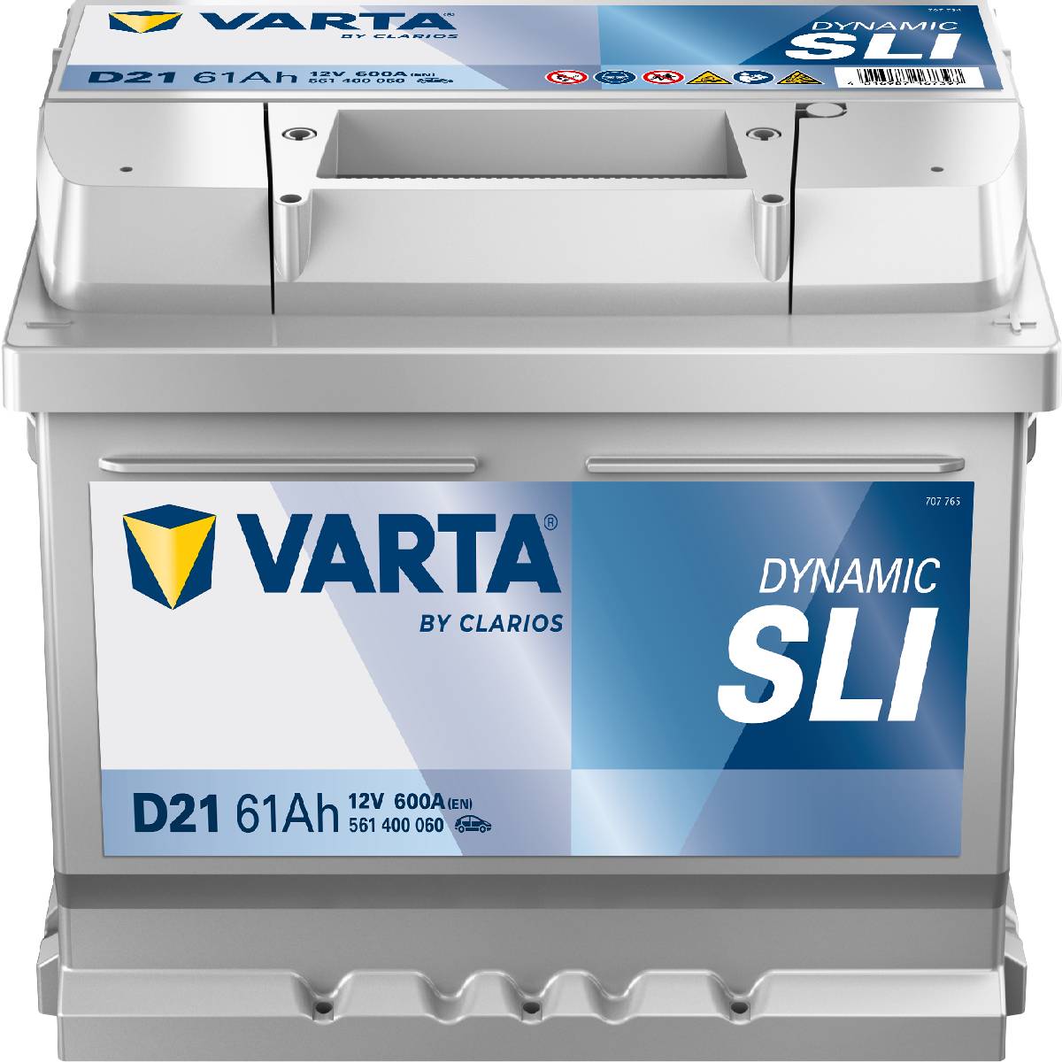 VARTA D21 Silver Dynamic 12V 61Ah 600A Autobatterie 561 400 060