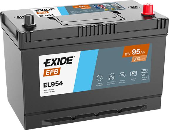 Exide EL954 Start-Stop EFB 12V 95Ah 800A Autobatterie