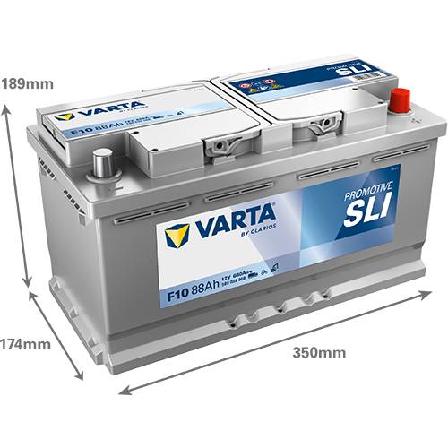 VARTA F10 ProMotive Heavy Duty 12V V 88Ah 680A LKW Batterie 588 038 068