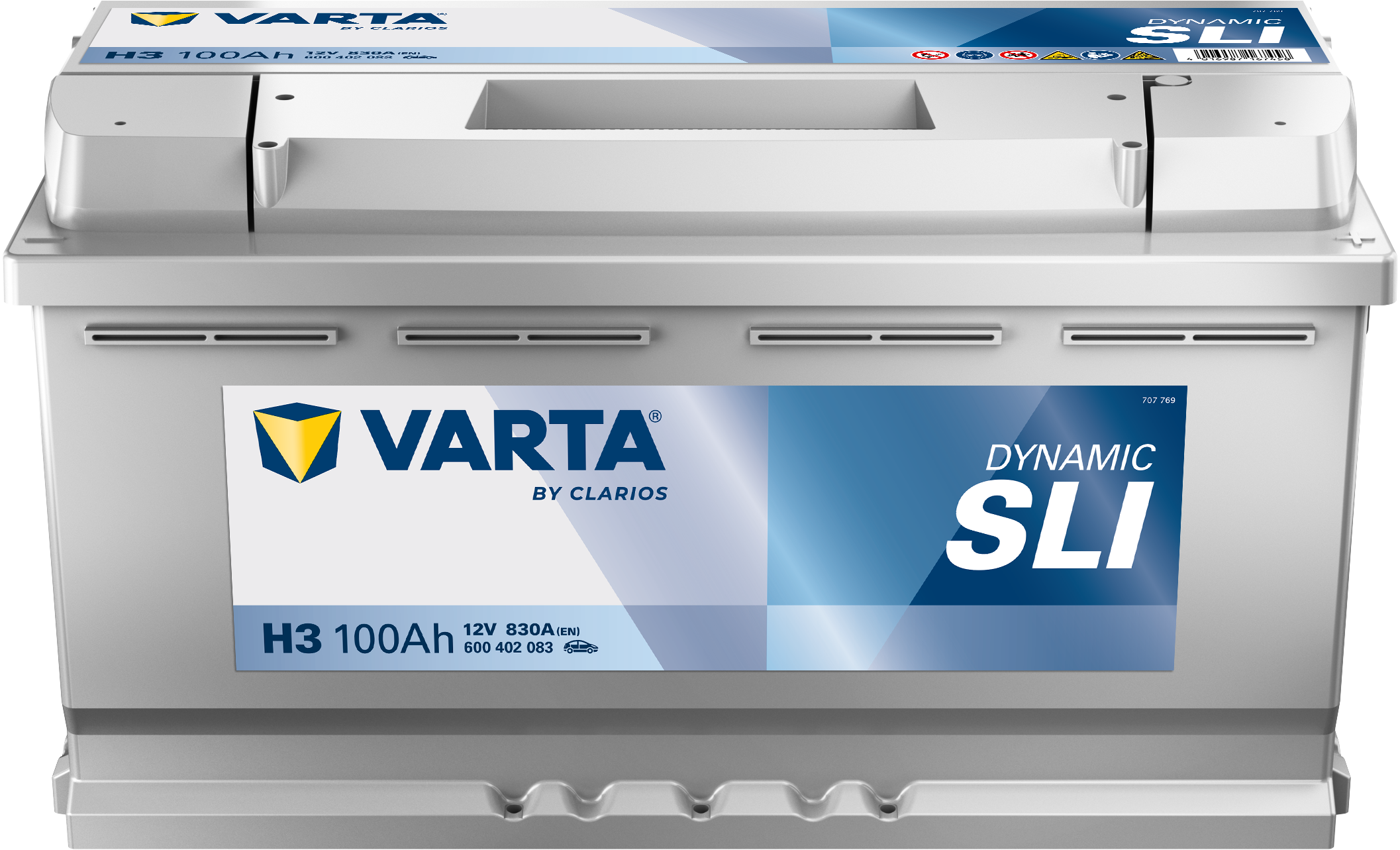 VARTA H3 Silver Dynamic 12V 100Ah 830A Autobatterie 600 402 083 VARTA H3 Silver Dynamic 12V 100Ah 830A Autobatterie 600 402 083