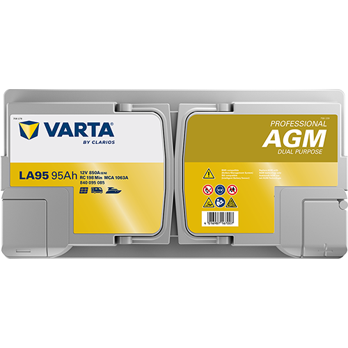 Varta LA95 Professional DP AGM Versorgungsbatterie 12V 95Ah 850A