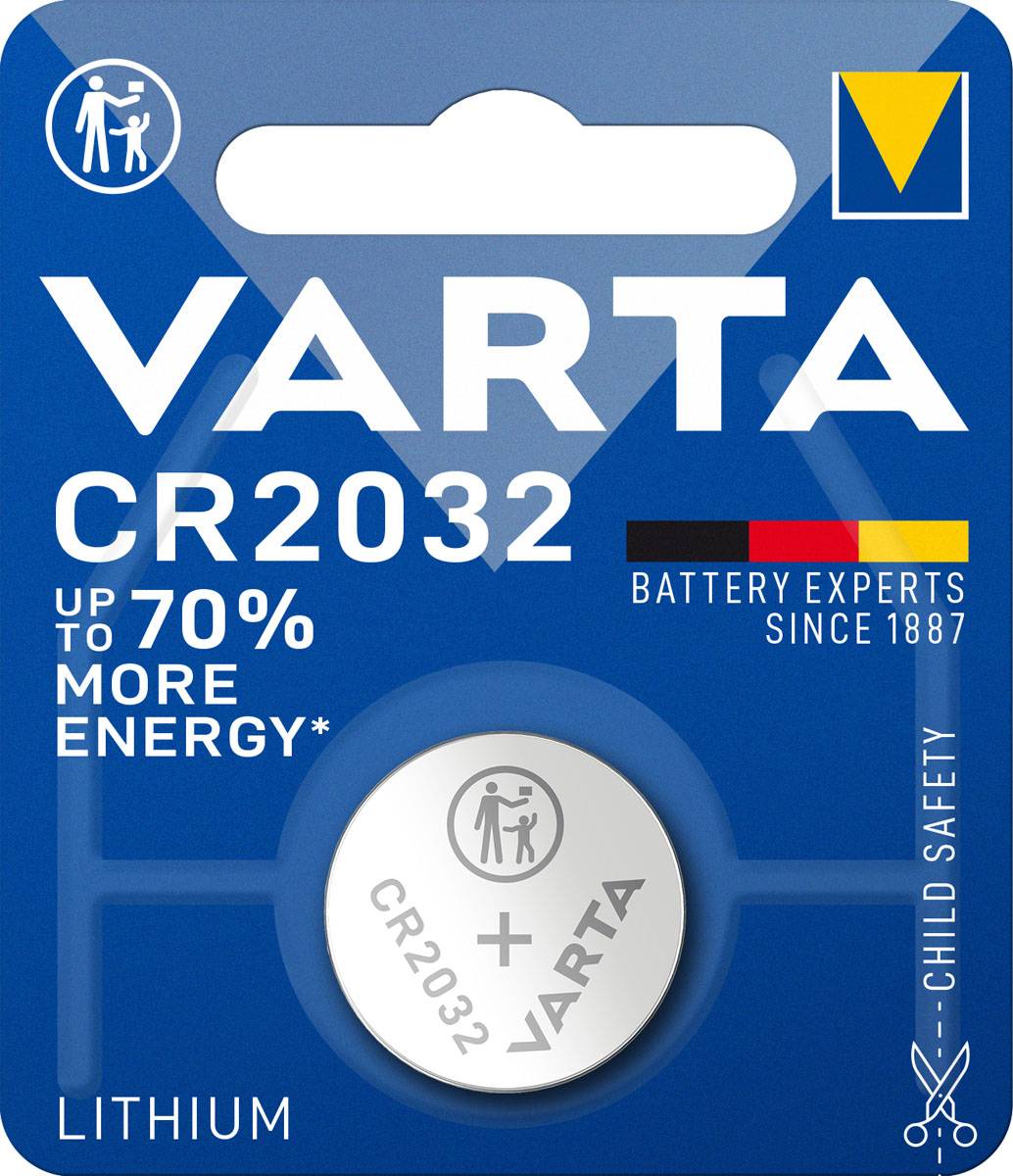 Varta CR2032 Knopfzelle für Autoschlüssel (1er Blister) Varta CR2032 Knopfzelle für Autoschlüssel (1er Blister)