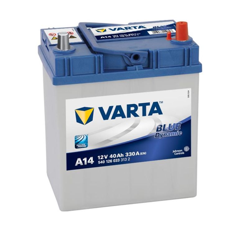 VARTA A14 Blue Dynamic 12V 40Ah 330A Autobatterie 540 126 033 VARTA A14 Blue Dynamic 12V 40Ah 330A Autobatterie 540 126 033