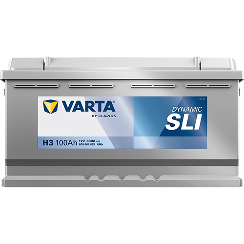VARTA H3 Silver Dynamic 12V 100Ah 830A Autobatterie 600 402 083