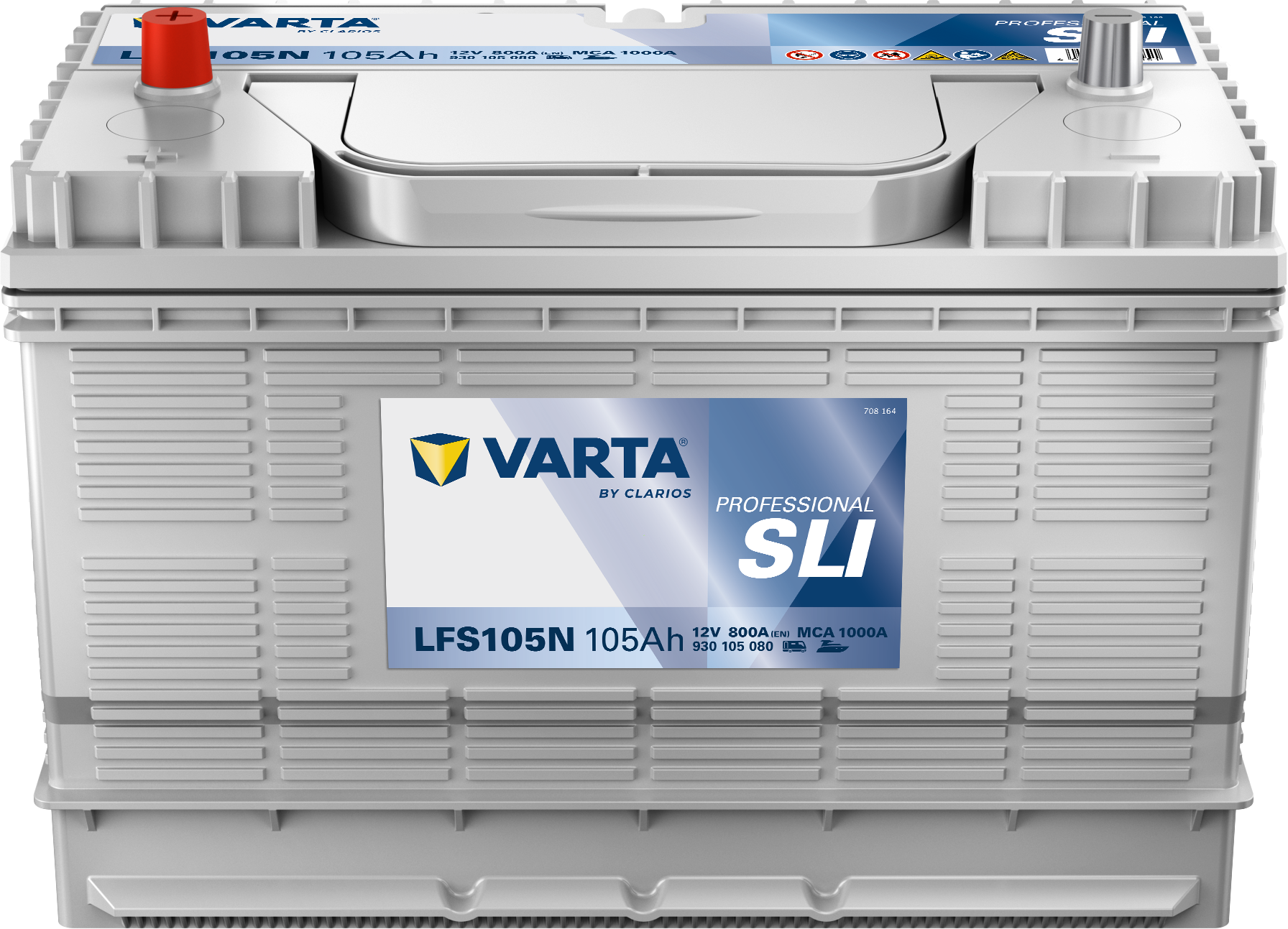 Varta LFS105N Professional Dual Purpose 12V 105Ah 800A 820 054 080 B91 2