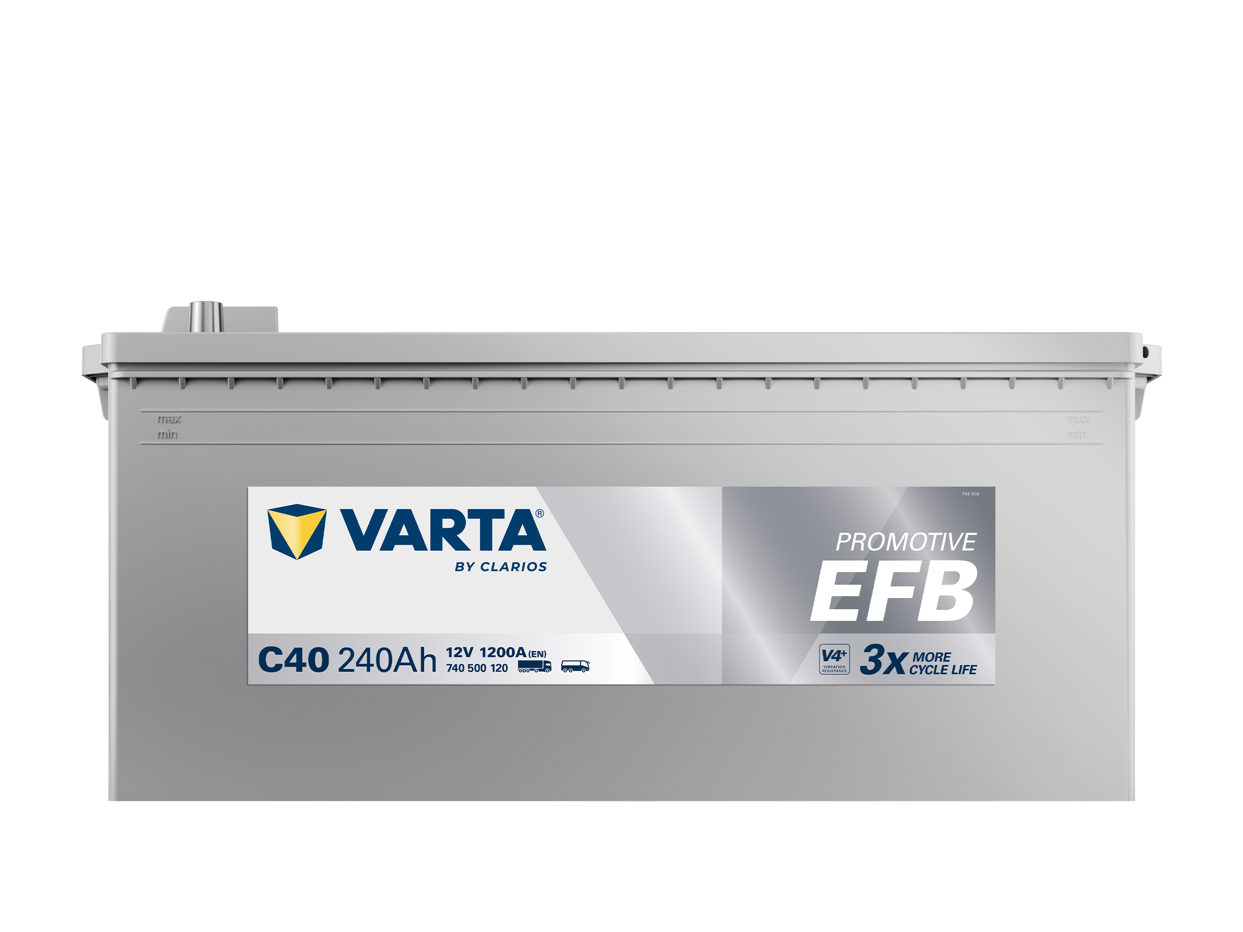 VARTA C40 ProMotive EFB 12V 240Ah 1200A LKW-Batterie 740 500 120