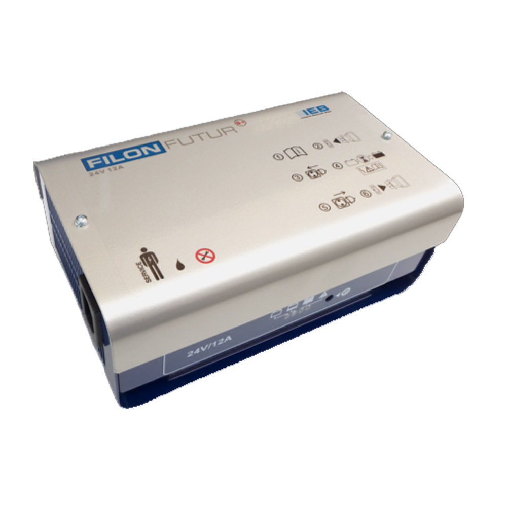 IEB Filon Futur S+ E230 G24/8 B70-FP (AC-Netz) für Blei Akku 24V 8A Ladestrom XLR-Stecker
