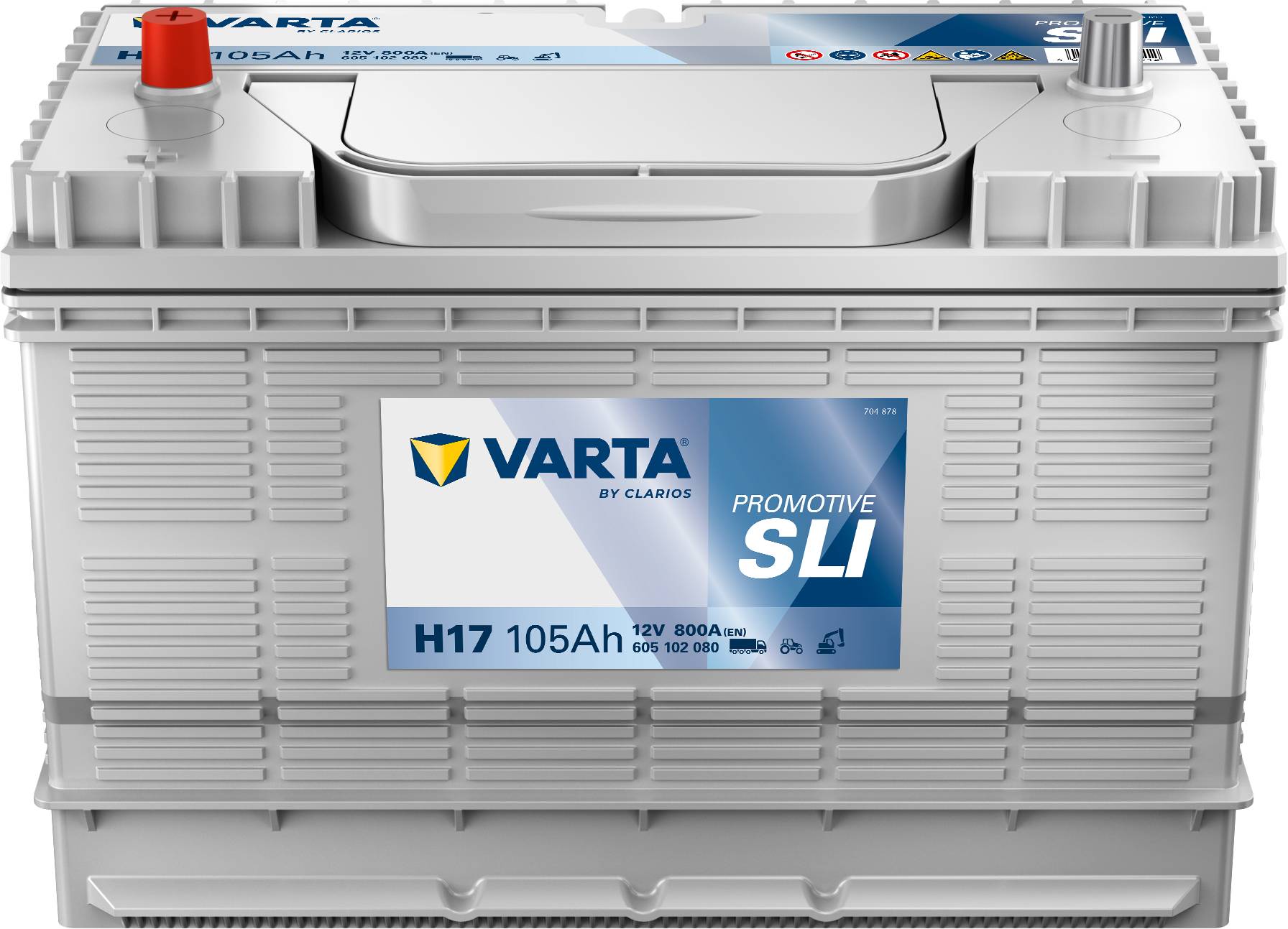 VARTA H17 ProMotive Heavy Duty 12V 105Ah 800A LKW-Batterie 605 102 080