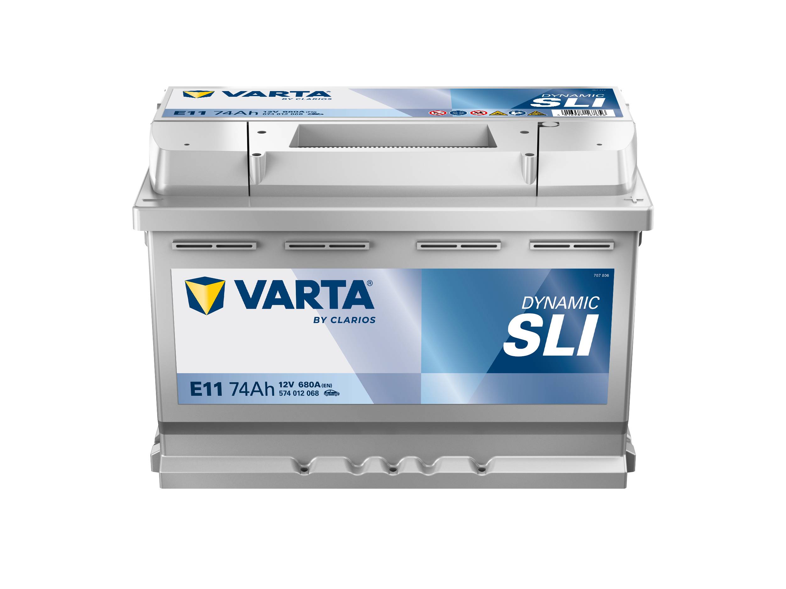 VARTA E11 Blue Dynamic 12V 74Ah 680A Autobatterie 574 012 068