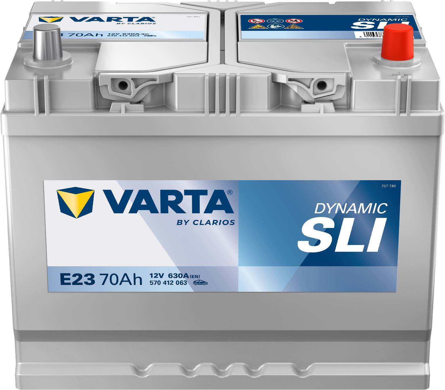 VARTA E23 Blue Dynamic 12V 70Ah 630A Autobatterie 570 412 063